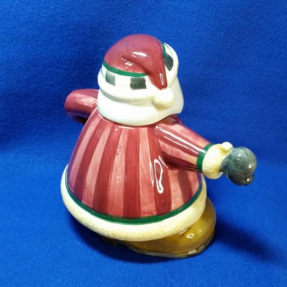 Sakura Debbie Mumm Santa Short and Stout Teapot Folk Art Mini Teapot Series - Picture 6 of 10